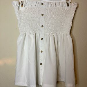 Strapless shirt- stretchy on top